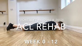 ACL Rehab Exercises  Weeks 0 12 [upl. by Nerrot]