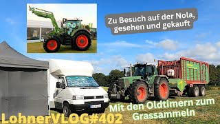 LohnerVLOG402 Fendt Favorit 818 am Strautmann Terra Vitesse I Norla Messe I Fendt 620 I Messekauf [upl. by Finlay244]