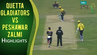 PSL 2017 Final Match Quetta Gladiators vs Peshawar Zalmi Mini Highlights [upl. by Bertasi]