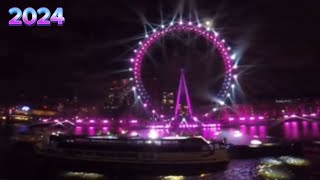 London Big Ben Chimes Real Life New Year 2024 Fireworks 🎆 [upl. by Rayner333]