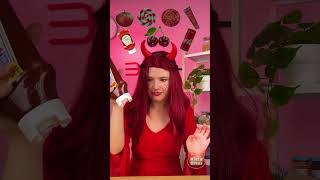 Food with emoji🍎🍫🍓🤤 asmr eating [upl. by Aratas]