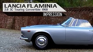 LANCIA FLAMINIA 28 3C TOURING Convertible 1968  Small test drive with V6 engine sound  SCC TV [upl. by Enicnarf]