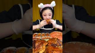 🔥🥓 ASMR MUKBANG Spicy Pork Belly amp Crunchy Bites 매운 삼겹살과 바삭한 소리의 완벽한 조화 🎧😋 ASMR mukbang short [upl. by Lambard492]