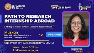 Path to Research Internship Abroad  My Experience as a Mitacs Globalink Research Intern [upl. by Leakcim432]