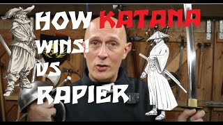 How a Katana Swordsman destroys a Rapier Swordsman [upl. by Selima]