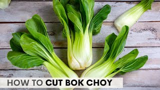 How to Cut Bok Choy 3 Ways [upl. by Eelyrag]