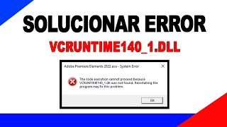 Como Solucionar el Error VCRUNTIME1401 dll ✍ 3 METODOS [upl. by Onairda]