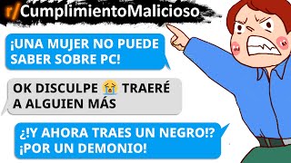 Las mujeres y los negros quotno saben de pcquot  Cumplimiento Malicioso  Reddit [upl. by Ahidam]