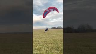 Посадка на парамоторе Moster 185 Sky Paragliders ZBlade [upl. by Kerry]