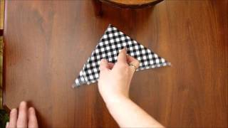 King fold  Mens Handkerchief Folding Instructional for Pocket Squares  Easy [upl. by Ellesor332]