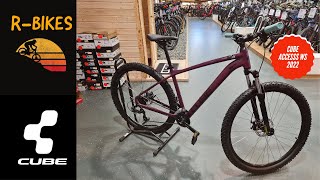 Cube Access Ws 2022 deepvioletnpurple Hardtail Womens Mtb WALKAROUND [upl. by Audrye]