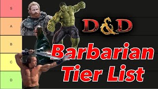 The BARBARIAN Subclasses Ranked DampD 5e [upl. by Schwartz]