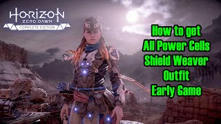 Horizon Zero Dawn  How to Get All Power Cells Early Game Early Get Shield Wearver Armor [upl. by Gib]