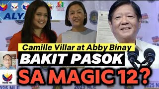 Eleksyon 2025  Camille Villar at Abby Binay bakit pasok sa Magic 12 surveys  Nagfile na ng COC [upl. by Spatola]