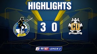 HIGHLIGHTS Bristol Rovers 30 Cambridge United [upl. by Elorac375]