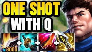 GAREN BUT MY Q LITERALLY ONE SHOTS YOU FROM FULL HEALTH FULL CRIT GAREN [upl. by Lavinie]