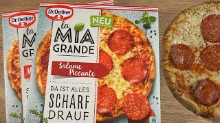 DrOetker  la Mia GRANDE Pizza Salame Piccante amp Margherita [upl. by Kendyl]