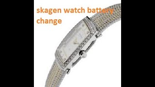 Diamond Skagen watch battery change [upl. by Eizzik959]