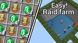 Easy raid farm for beginners in bedrock  mcpe  Xbox  PS4  Nintendo switch [upl. by Chancey]