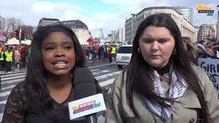 5000 mensen in Brussel tegen racisme discriminatie en extreemrechts [upl. by Noram292]