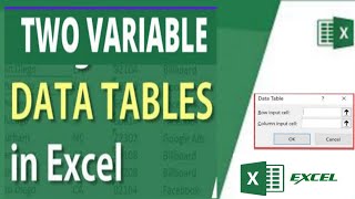 How to Create a TwoVariable Data Table in Excel [upl. by Luckett]