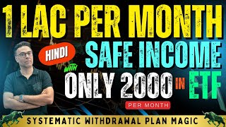 One Lac per month Safe income with 2000 SIP in Niftybees ETF  SWP  Stock Market  Mutual funds [upl. by Ycart]