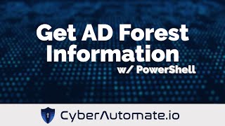 19 Create an HTML report of Active Directory Forest Information with PowerShell [upl. by Ennirroc925]