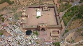 Fatehpur Sikri  aerial view of famous Mughal township in Uttar Pradesh [upl. by Stefanac]