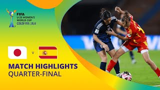 Japan v Spain  FIFA U20 Womens World Cup Colombia 2024  Match Highlights [upl. by Naujik]