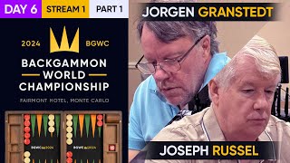 Backgammon World Championship 2024  DAY 6 Stream 1 P1  Main Undefeated Round of 16  High Roller [upl. by Odlavu]