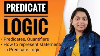 Predicate Logic  Logical Representation  FOPL  Knowledge Reresentation  AI  Kanika Sharma [upl. by Aitnecserc]