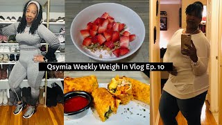 Qsymia Weight Loss Journey Ep 10  Workouts  Weigh In  Meals  Soul Food Egg Rolls  Protein [upl. by Drescher]