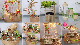 Surprise that 10 Water Fountain Ideas out of Waste Material Jute Craft [upl. by Tucky]