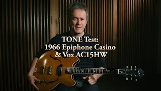 TONE Test 1966 Epiphone Casino amp Vox AC15HW [upl. by Ardeid]