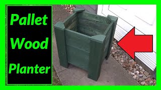 How to Make a Pallet Wood Planter for your Garden [upl. by Inaffyt653]