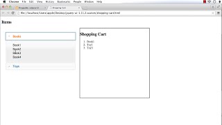 jQuery UI Droppable How to Implement a Shopping Cart Interface using jQuery UI Droppable [upl. by Osugi]