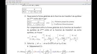 Exercice N°2 avec solution quotcommande des systèmes linéairesquot [upl. by Aikym]