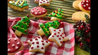 Galletas de Mantequilla Navideñas  Postre Navideño [upl. by Annahsohs]