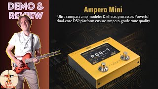 Hotone Ampero Mini Review one of the smallest and cheapest amp modelling pedalboard on the market [upl. by Rorry]