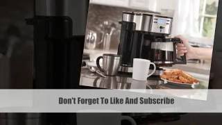 Hamilton Beach Single Serve Coffee Brewer and Full Pot Coffee Maker 2 Way 49980A [upl. by Harbed]