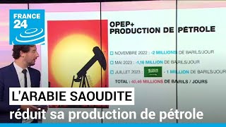 LArabie saoudite réduit sa production de pétrole pour stimuler les cours du brut • FRANCE 24 [upl. by Anerda]