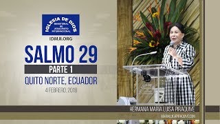 477 Estudio bíblico Salmo 29  Parte 1 Quito Ecuador Hna María Luisa Piraquive [upl. by Neelya]