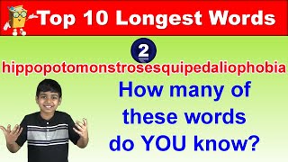 Top 10 Longest WORDS You Probably Never Knew About [upl. by Golding]