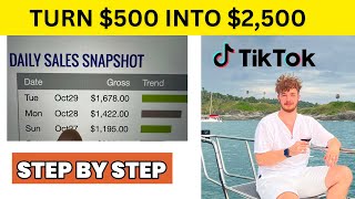 The FASTEST Way to Turn 500 into 2500 with TikTok  Clickbank [upl. by Tevis]