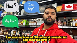 International Student work in a Liquor Store  🇨🇦 Is that difficult to work  How to get a job [upl. by Atena]