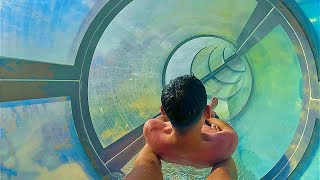 Super Fast Bowl Water Slide at Stella Palace Crete Greece [upl. by Aihcsrop922]