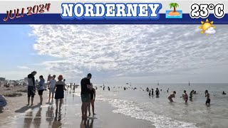 Norderney Strandspaziergang am Samstag Nachmittag beach time 2024 [upl. by Arlynne]