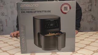 Unboxing XXL Ambiano Air Fryer from Aldi [upl. by Akinet]