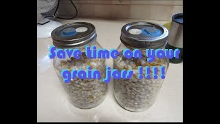 Best Liquid Culture Inoculation Tek Fully Colonized Grain Jars in Record Time [upl. by Oterol]