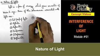 Class 12 Physics  Interference of Light  1 Nature of Light  For JEE amp NEET [upl. by Dowling]